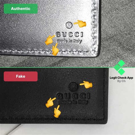 fake gucci vs real gucci wallet comparison|how to authenticate gucci wallet.